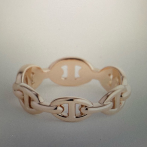 HERMES “Regate” Gold Scarf Ring - Picture 2 of 8